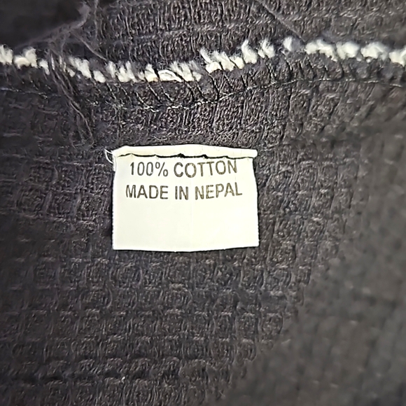 Leopards & Roses Asymmetrical Spaghetti Strap Black and Cream Dress Size  3 - Picture 9 of 10